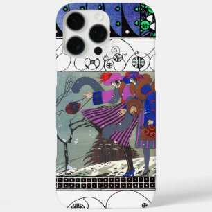 WINTERSCHNEE UND WIRBEL / MODEKOSTÜMDESIGNER iPhone 16 PRO MAX HÜLLE
