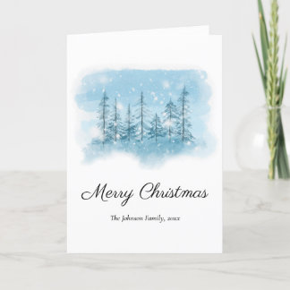 Winterschnee Weihnachtsgrüße Feiertagskarte