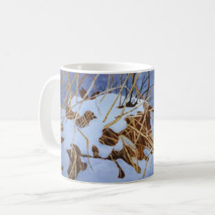 Winterschneebedeckte Wintergras Tasse