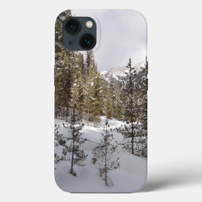 Winterschneebergszene in Montana Case-Mate iPhone Hülle (Rückseite)