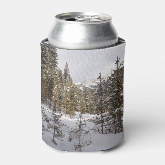 Winterschneebergszene in Montana Dosenkühler (Kanne Vorderseite)