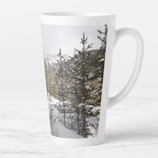 Winterschneebergszene in Montana Milchtasse (Rechts)