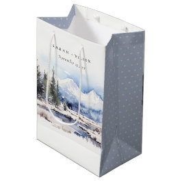 Winterschneebergwelt Hochzeit Mittlere Geschenktüte