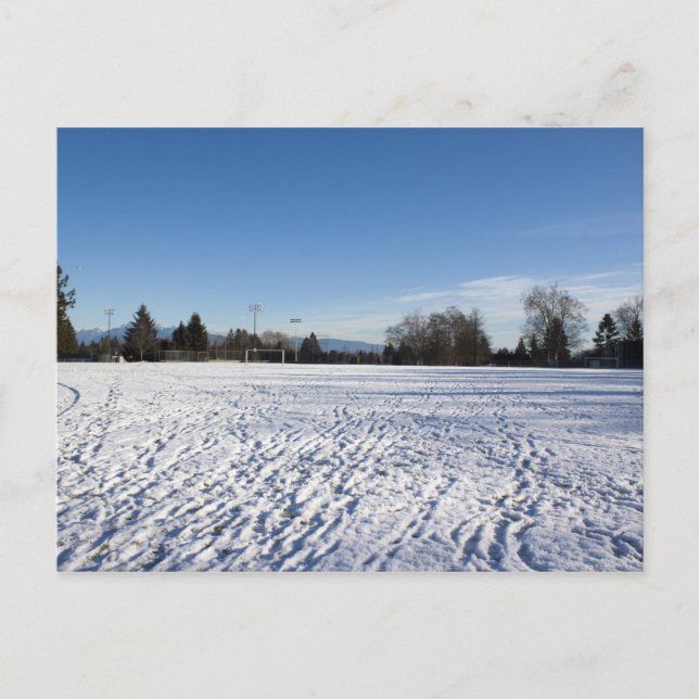Winterschneefeld Postkarte (Vorderseite)
