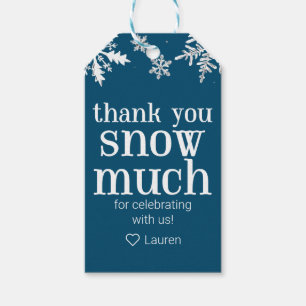 Winterschneeflocke Danke Snow Much Gefallen Gesche Geschenkanhänger