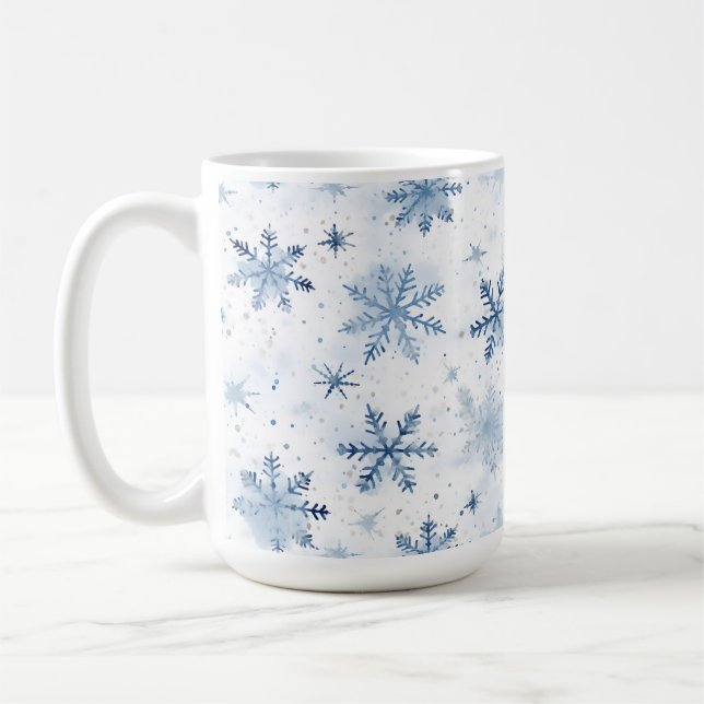 Winterschneeflocke Kaffeetasse (Links)