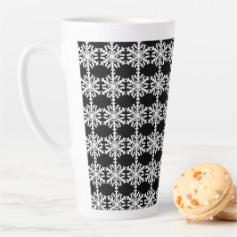 Winterschneeflocke Minimalistisch Weihnachten Milchtasse