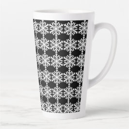 Winterschneeflocke Minimalistisch Weihnachten Milchtasse