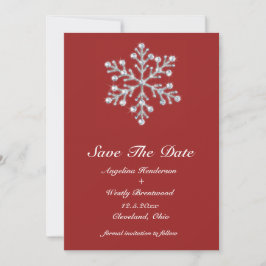 Winterschneeflocke Save the Date