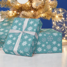 Winterschneeflocken Aquamarines blaues Muster