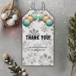 Winterschneeflocken Balls Ornaments Kinderdusche Geschenkanhänger