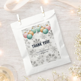 Winterschneeflocken Balls Ornaments Kinderdusche Geschenktütchen