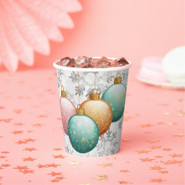 Winterschneeflocken Balls Ornaments Kinderdusche Pappbecher