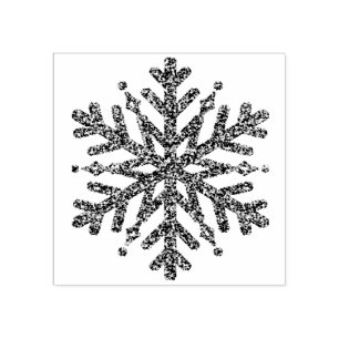 Winterschneeflocken-Briefmarke Gummistempel
