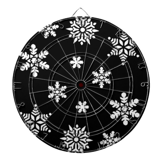 WINTERSCHNEEFLOCKEN DARTSCHEIBE (vorne)