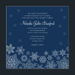 Winterschneeflocken Einladungskarte für den Hochze<br><div class="desc">Fein wirbelnde Schneeflocken umrahmen Ihre Hochzeit und laden zu einer perfekten Winterhochzeit ein, von der Sie träumen. Teil meiner Winterschneeflocken Hochzeitskollektion.</div>