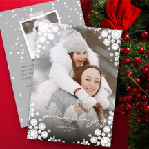 Winterschneeflocken Frame Happy Holidays Elegante