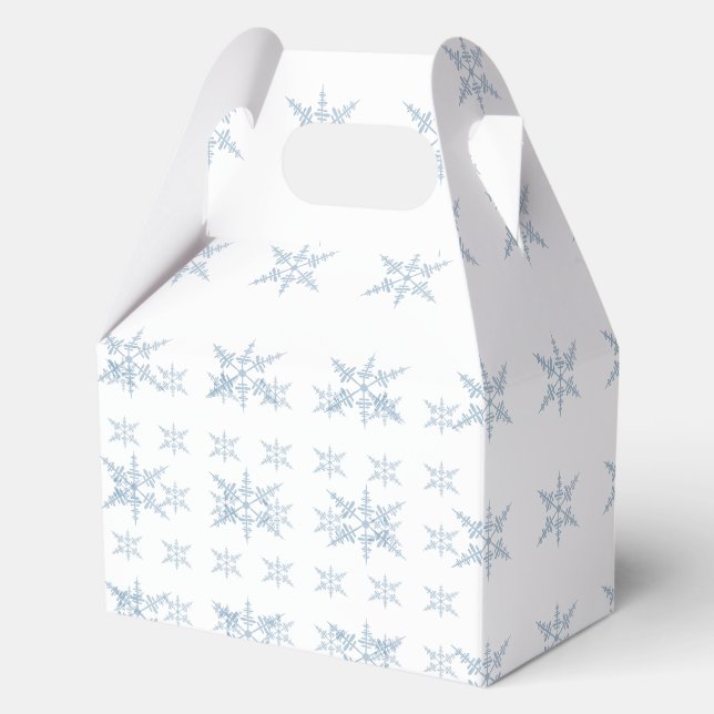 Winterschneeflocken Geschenkschachtel (Vorderseite)