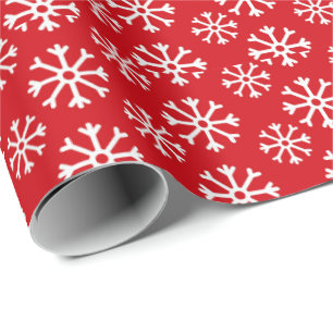 Winterschneeflocken-Muster Geschenkpapier