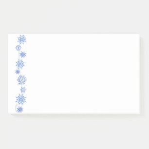 Winterschneeflocken - Nachhinweise Post-it Klebezettel