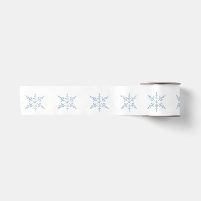 Winterschneeflocken Satinband (Vorderseite)