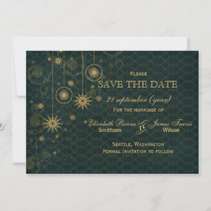Winterschneeflocken Save the Date