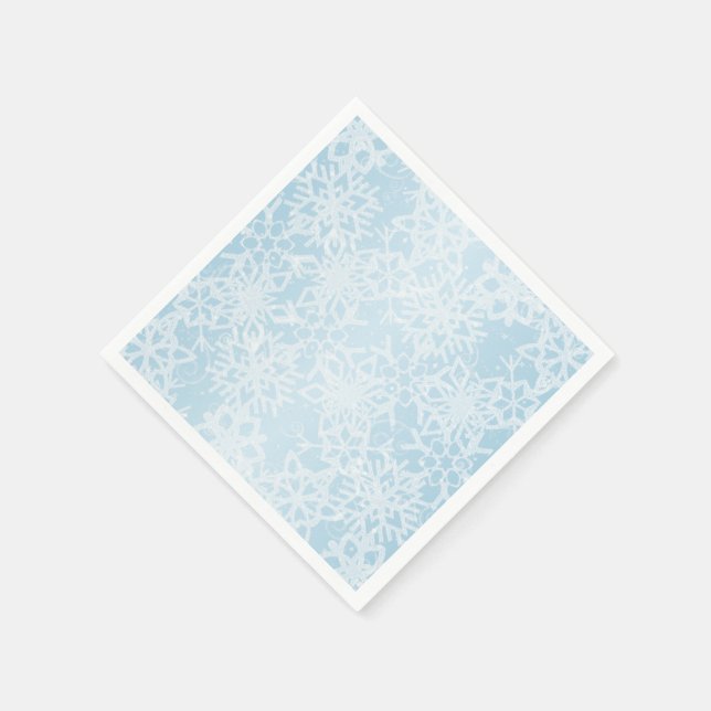 Winterschneeflocken Serviette (Ecke)