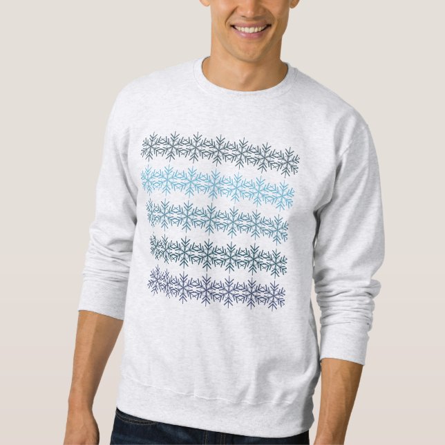 Winterschneeflocken Sweatshirt (Vorderseite)