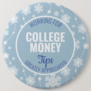 Winterschneeflocken Tips geschätzt UNI Button