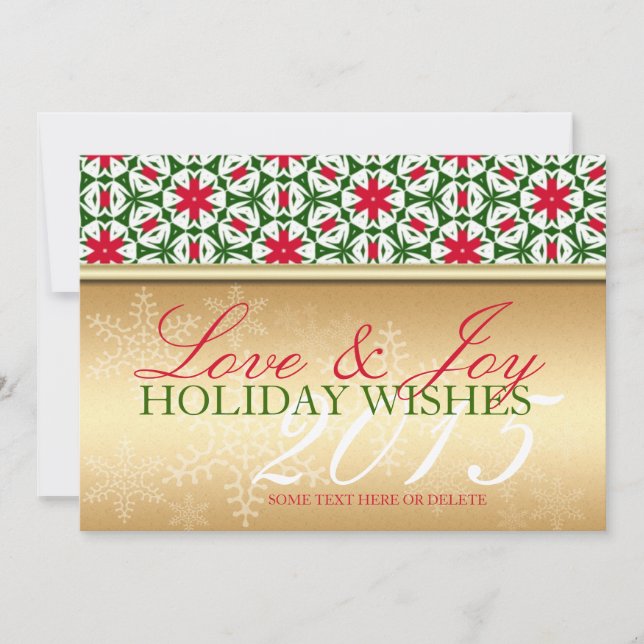 Winterschneeflocken Weihnachtsfeiertage Patternkar Feiertagskarte (Vorderseite)