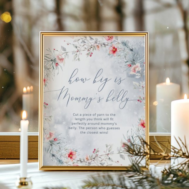 Winterschneeflocken wie groß ist das Bauchspiel de Poster (Von Creator hochgeladen)