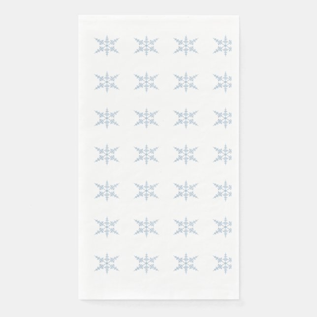 Winterschneeflockenpapier Napkin Serviette (Vorderseite)
