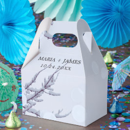 Winterschneehochzeit Geschenkschachtel