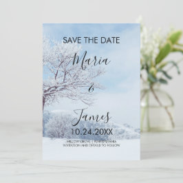 Winterschneehochzeit Save The Date