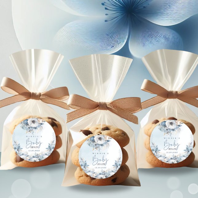 Winterschneejause Es ist kalte Außendusche Runder Aufkleber (Von Creator hochgeladen)