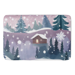 Winterschneekabine Badematte