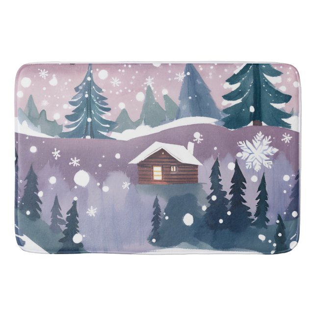 Winterschneekabine Badematte (Vorderseite)