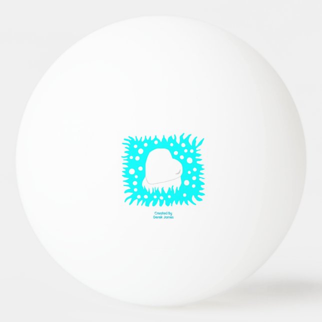 Winterschneekönig Pong Ball Tischtennisball (Vorderseite)