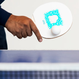 Winterschneekönig Pong Paddle Tischtennis Schläger