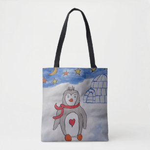 Winterschneepinguin Tote-Tasche Tasche