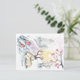 Winterschneerauben-Postkarte Postkarte