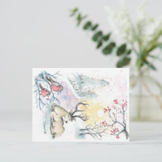 Winterschneerauben-Postkarte Postkarte