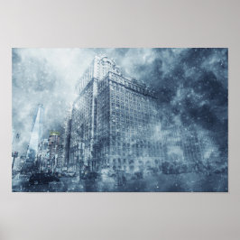 Winterschneesturm Poster