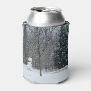 Winterschneeszene der Nachbarin Dosenkühler