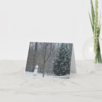 Winterschneeszene der Nachbarin