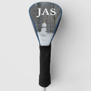 Winterschneeszene der Nachbarin Golf Headcover