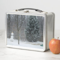 Winterschneeszene der Nachbarin