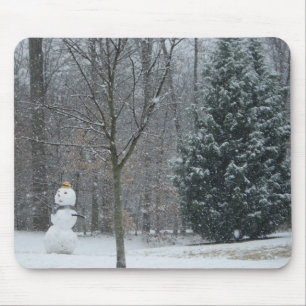 Winterschneeszene der Nachbarin Mousepad