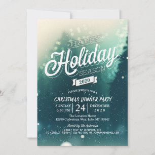 Winterschneeszene Weihnachtsfest Neujahr Party Einladung