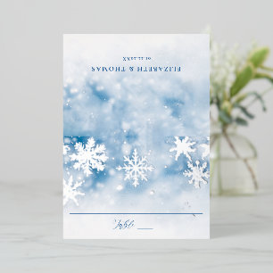Winterschneewald Hochzeitstisch Platzkarte Folieneinladung